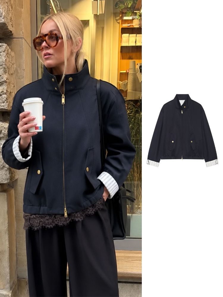 Women'S Fashion Utility Jacket - Женская короткая функциональная куртка-бомбер HH с