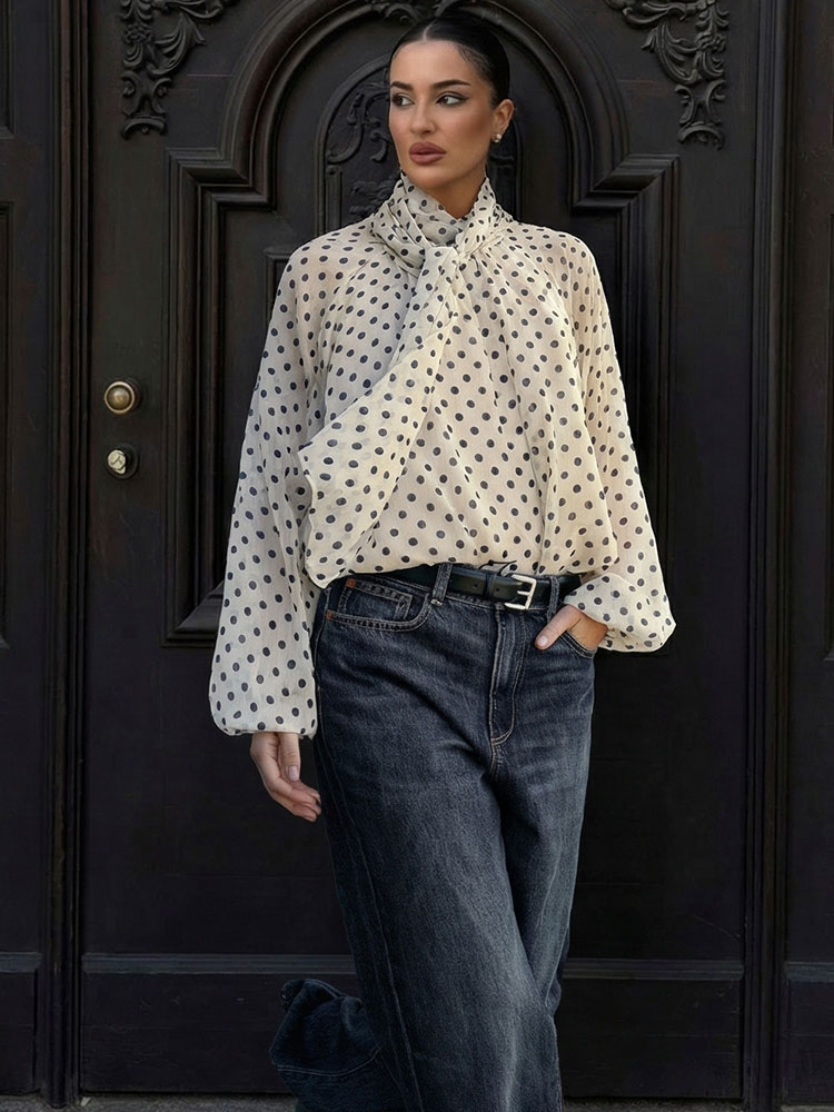 Women'S Fashion Trends 2026 Spring Summer - Женская модная винтажная блузка HH с