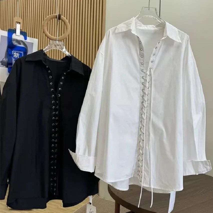 Women'S Fashion Trends 2026 Spring Summer - Уникальный дизайн, черно-белые хлопковые блузки, рубашки