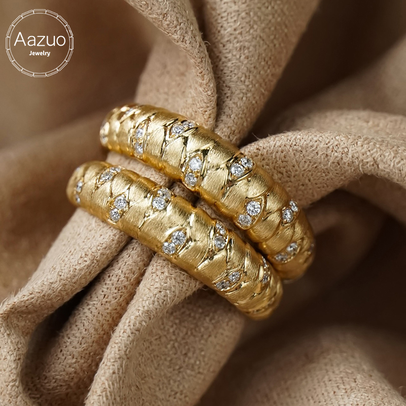 Women'S Fashion Rings Gold - Ювелирные изделия Aazuo: Кольцо из настоящего