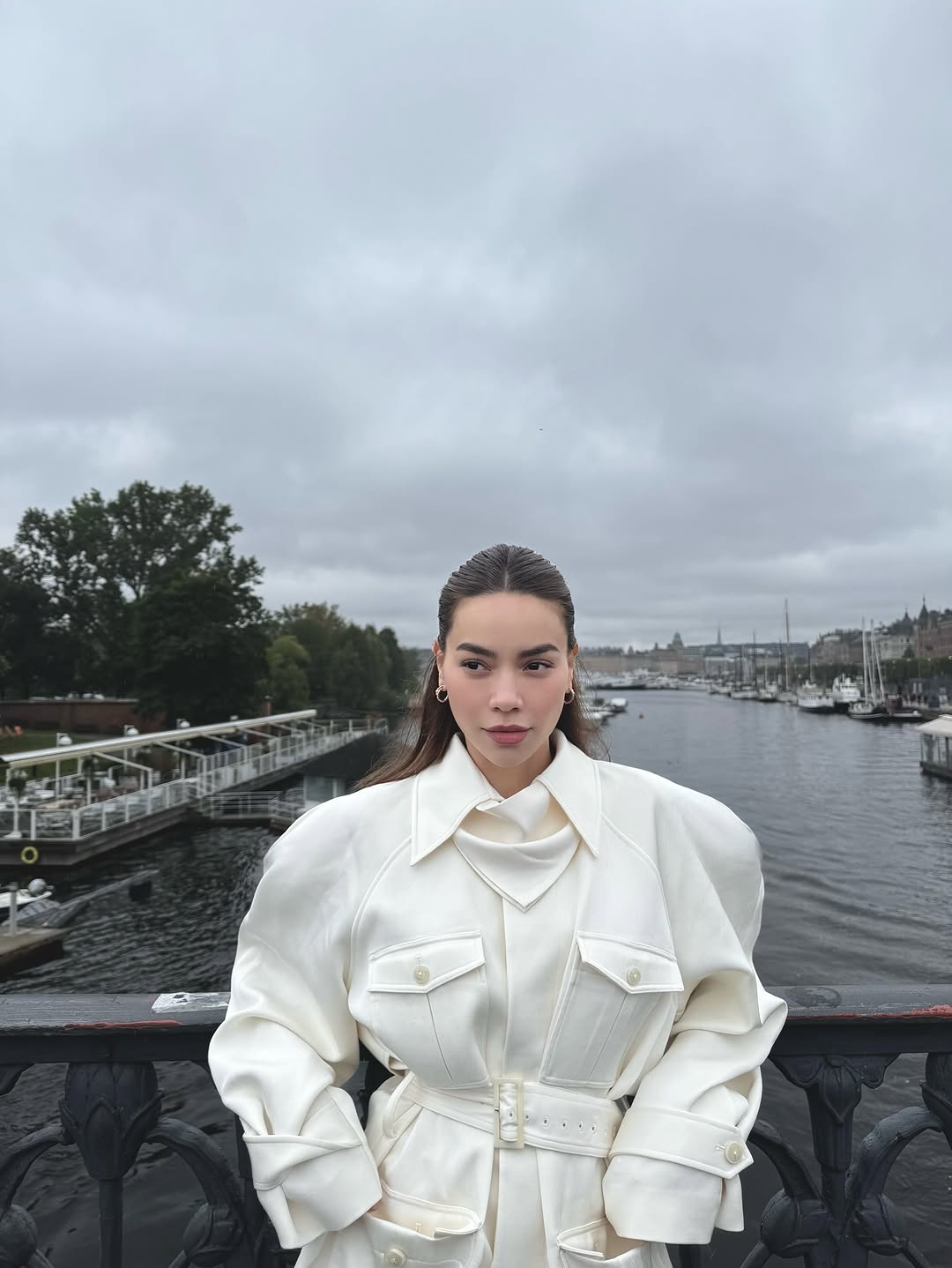Women'S Fashion Utility Jacket - Однотонный белый жакет с завязками на