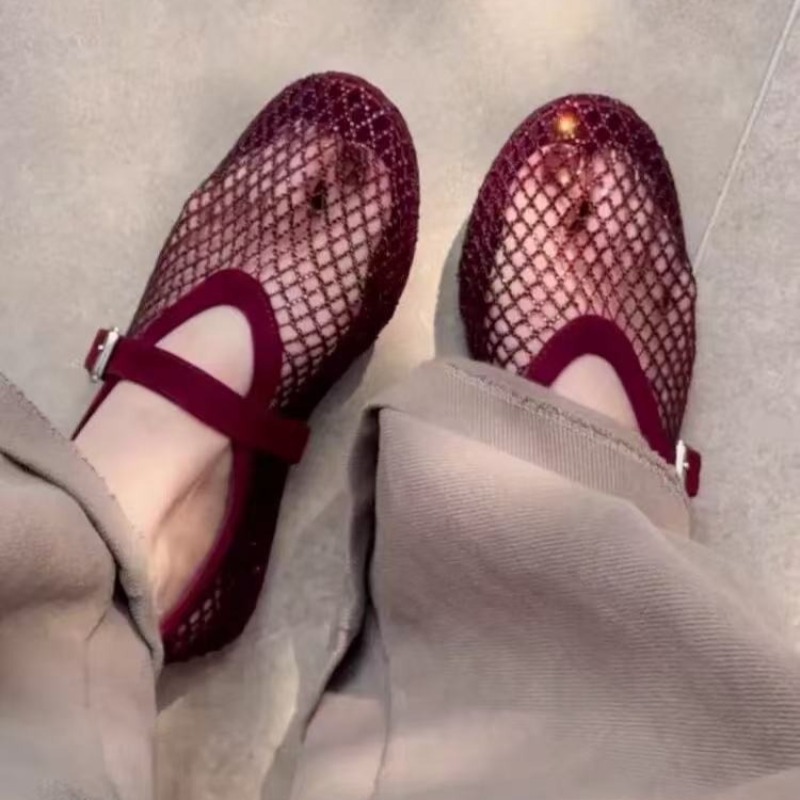 Women'S Fashion Shoes - Женские туфли-мэри-джейн с полым верхом из