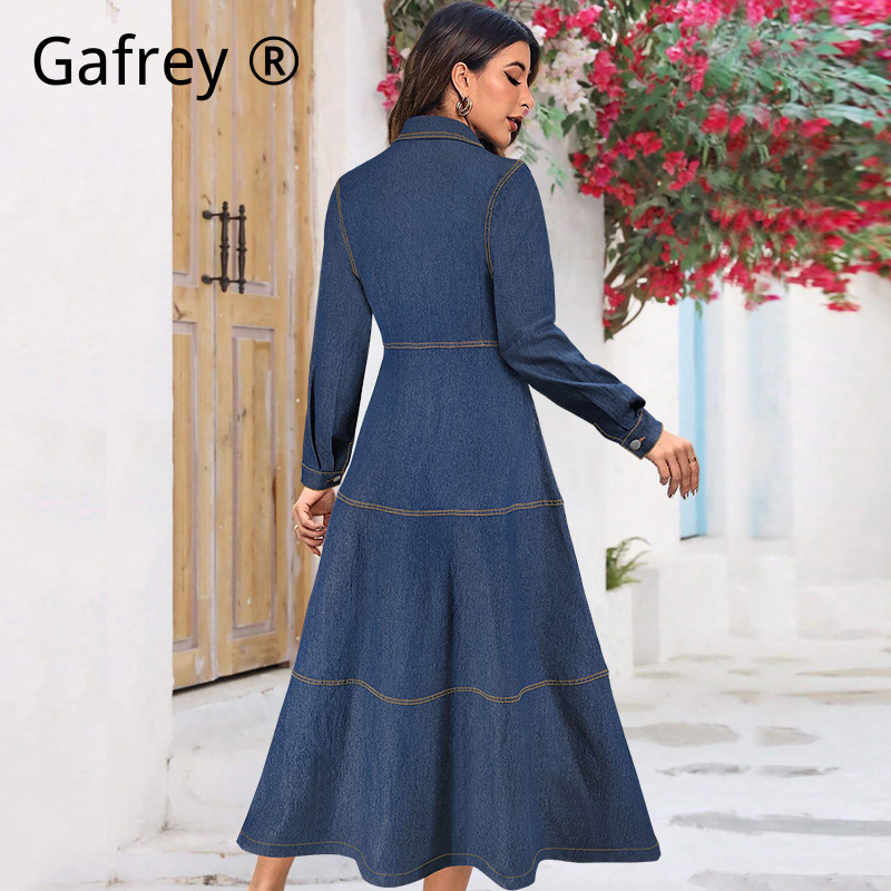 Новое модное джинсовое платье- – обзор и цена Belted Shirt Dress