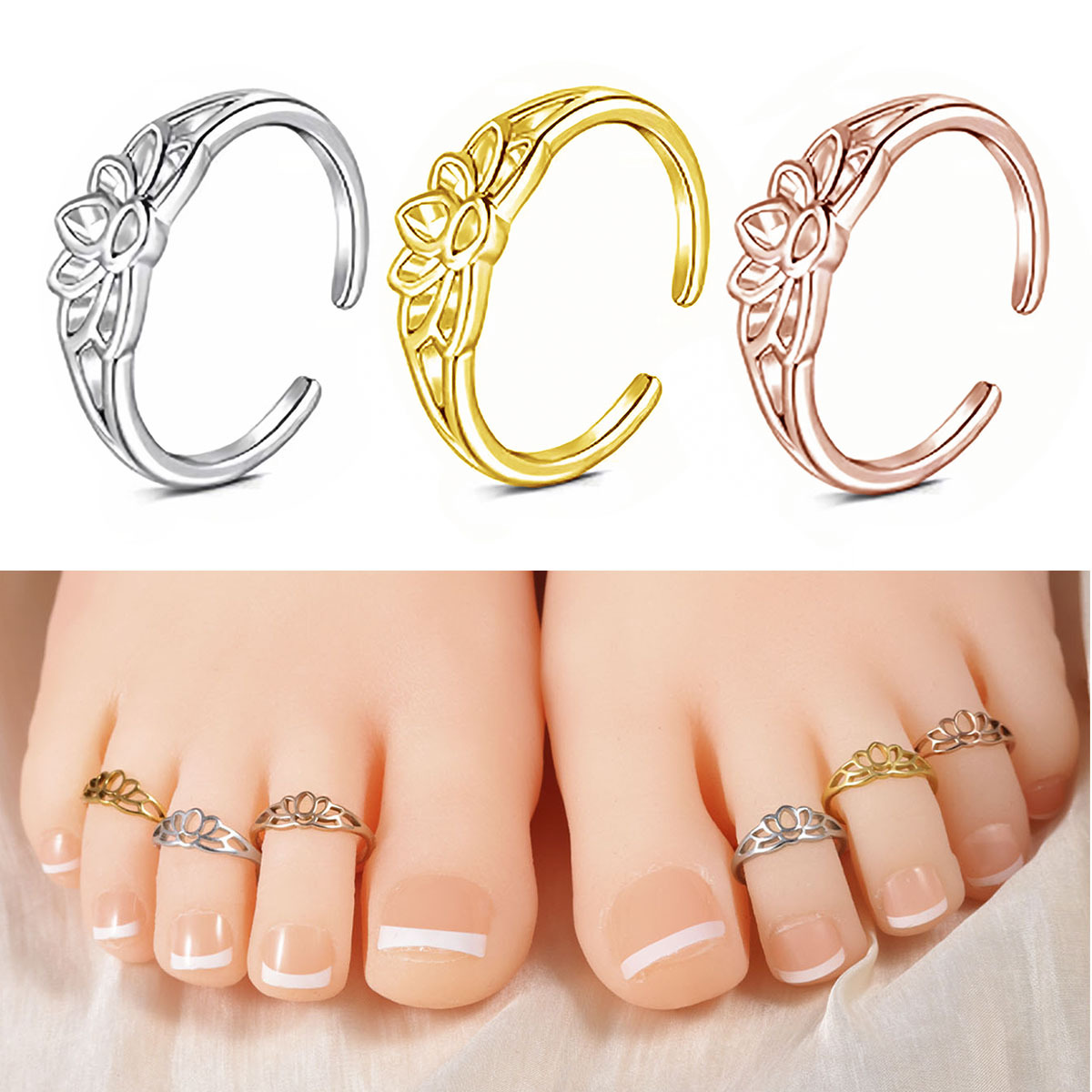 Кольцо для пальца ноги из нерж – обзор и цена Women'S Fashion Rings Gold