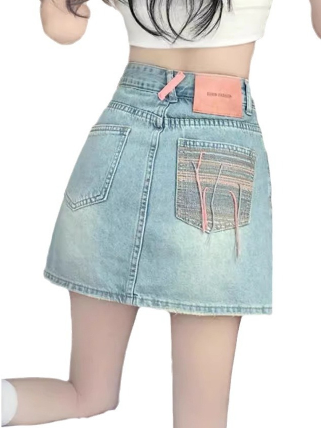 Женская винтажная джинсовая юб – обзор и цена Denim Shorts Women