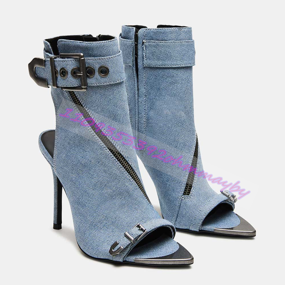 Летние синие джинсовые ботильо – обзор и цена Women'S Fashion Boots