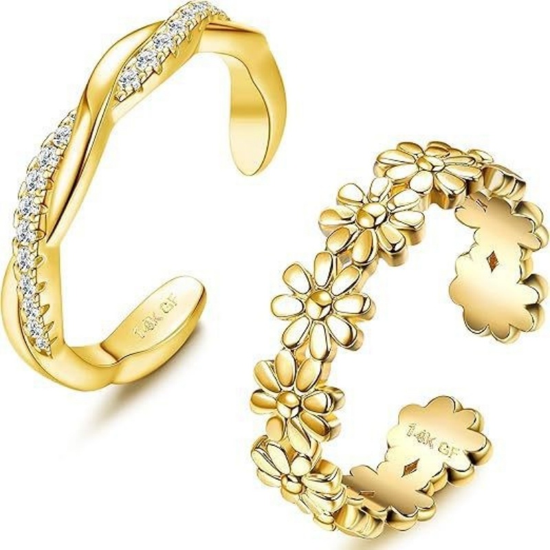 14-каратное позолоченное регул – обзор и цена Women'S Fashion Rings Gold