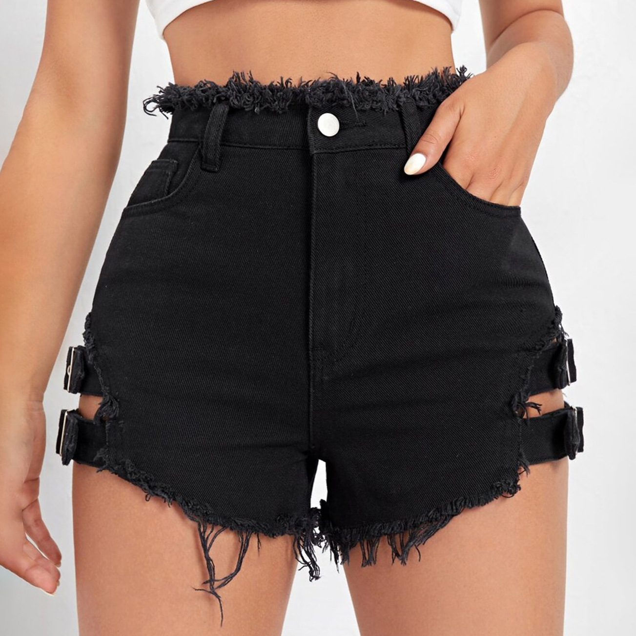 Женские джинсовые шорты с высо – обзор и цена Denim Shorts Women