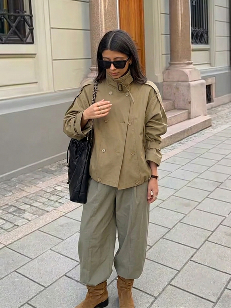 Женский укороченный тренч своб – обзор и цена Women'S Fashion Utility Jacket