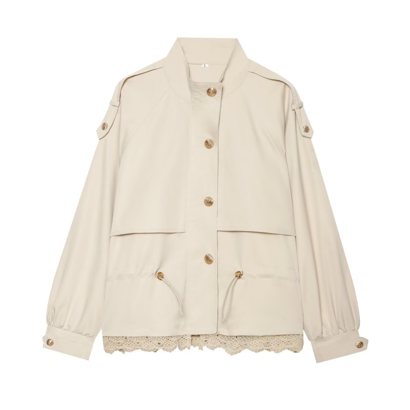 Женская куртка с кружевной отд – обзор и цена Women'S Fashion Utility Jacket