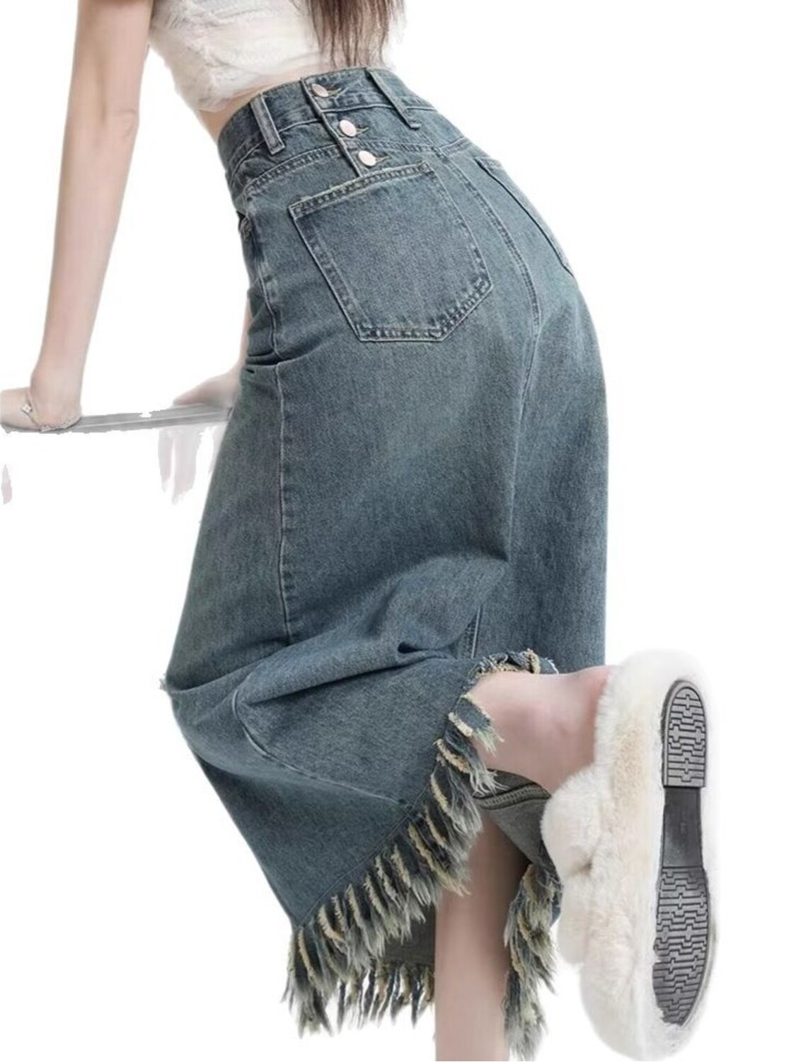 Женская винтажная джинсовая юб – обзор и цена Denim Shorts Women