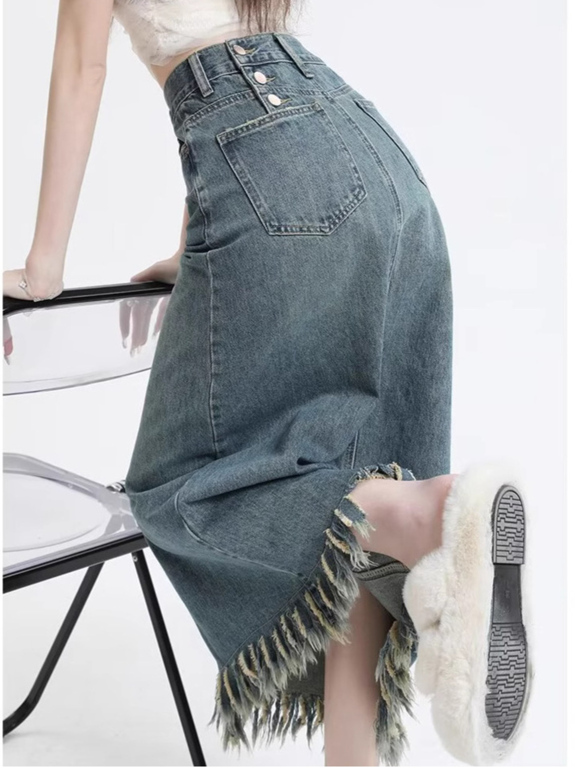 Женская винтажная джинсовая юб – обзор и цена Denim Shorts Women