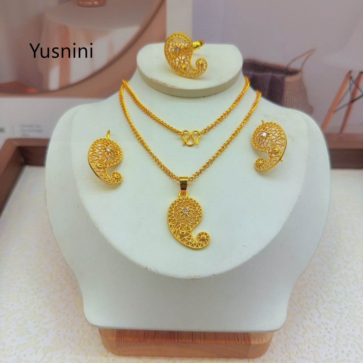 Новый модный элитный комплект  – обзор и цена Women'S Fashion Rings Gold