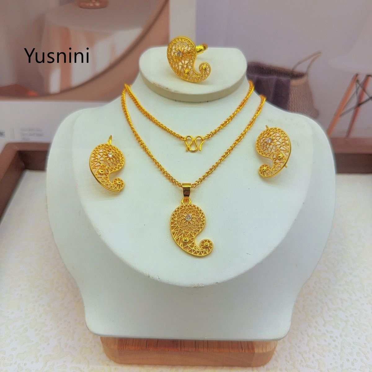 Новый модный элитный комплект  – обзор и цена Women'S Fashion Rings Gold