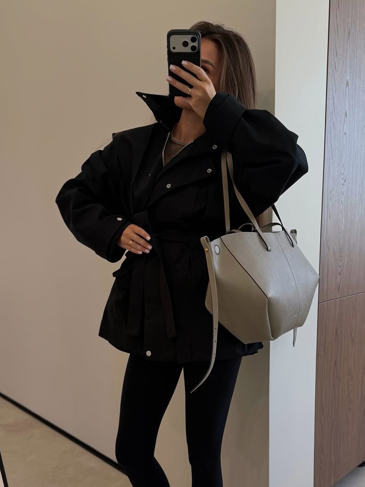 Женский короткий тренч с поясо – обзор и цена Women'S Fashion Utility Jacket