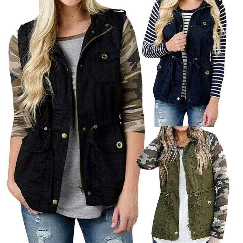 Модный женский жилет, оливковы – обзор и цена Women'S Fashion Utility Jacket