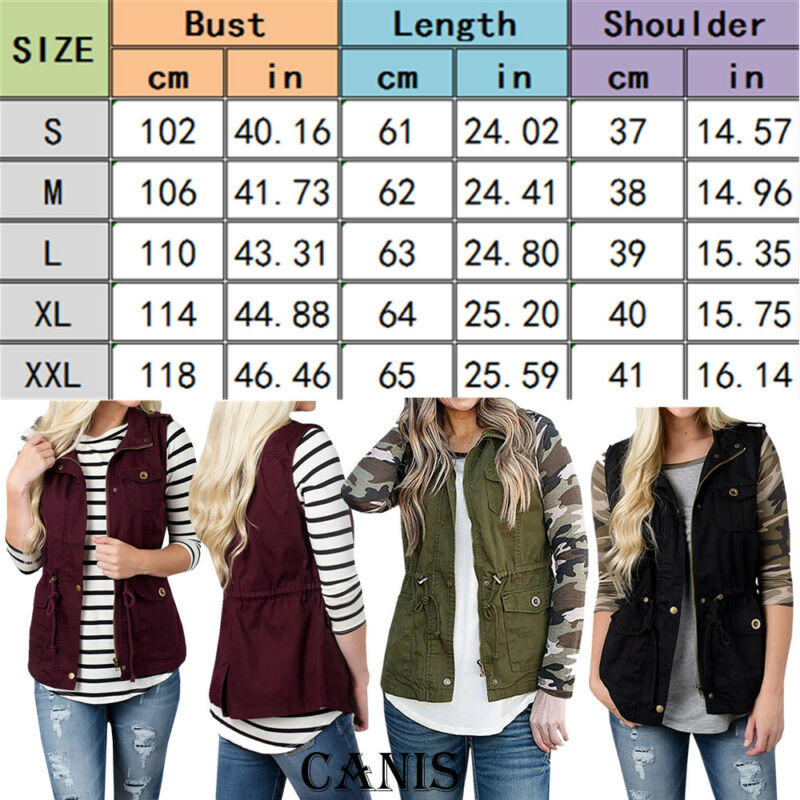 Модный женский жилет, оливковы – обзор и цена Women'S Fashion Utility Jacket