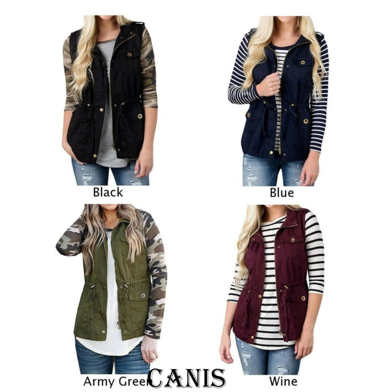 Модный женский жилет, оливковы – обзор и цена Women'S Fashion Utility Jacket