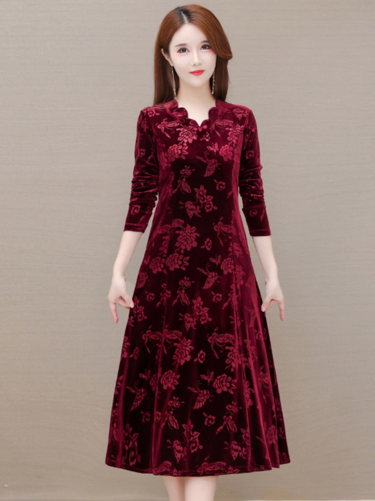 Элегантное бархатное платье с  – обзор и цена Women Fashion Over 60