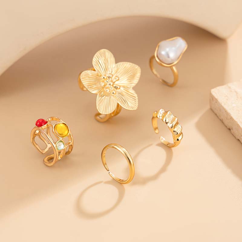 Набор регулируемых колец для п – обзор и цена Women'S Fashion Rings Gold