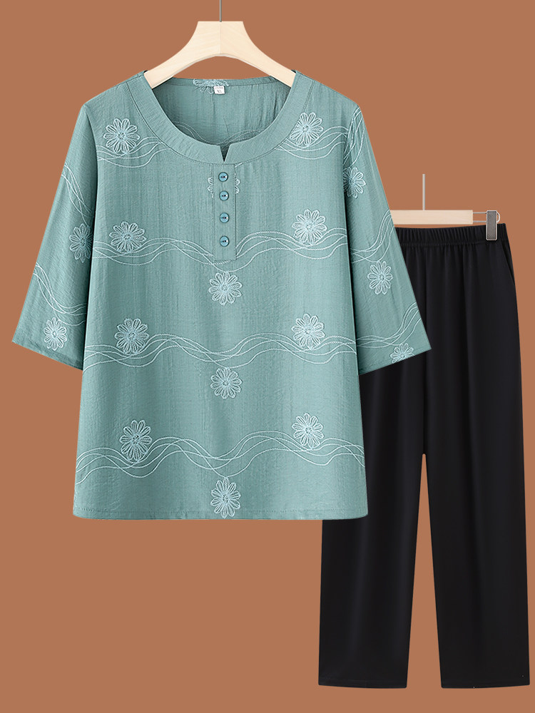 Модный комплект из хлопка и ль – обзор и цена Women Fashion Over 60